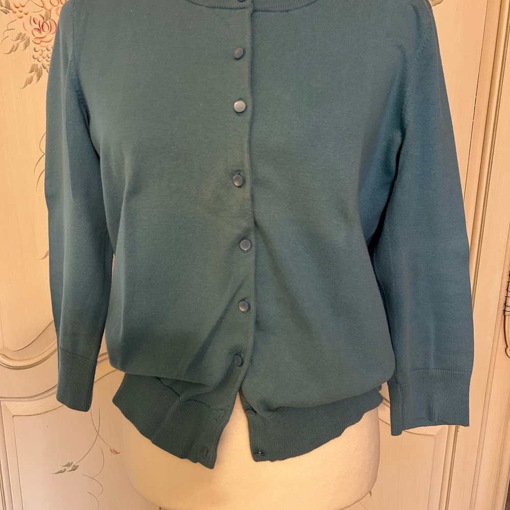 Talbots Light Blue Pima Cotton Sweater